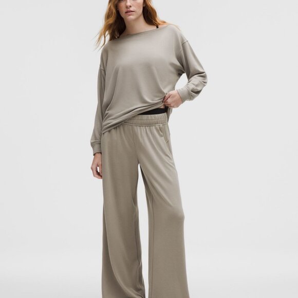BeCalm Oversized Boatneck Long-Sleeve Shirt - Picture 2 of 4